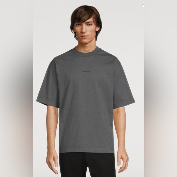 Acne Studios Other - ACNE STUDIOS  Gray Men's Casual Cotton Logo T-Shirt size extra small